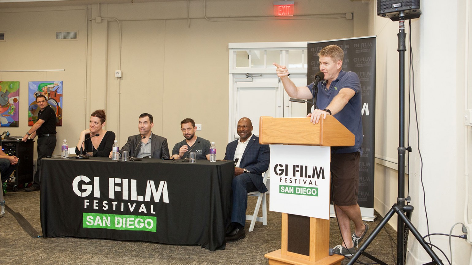 Jamie Kaler moderates panel of veteran filmmakers on Saturday, October 17, 2016