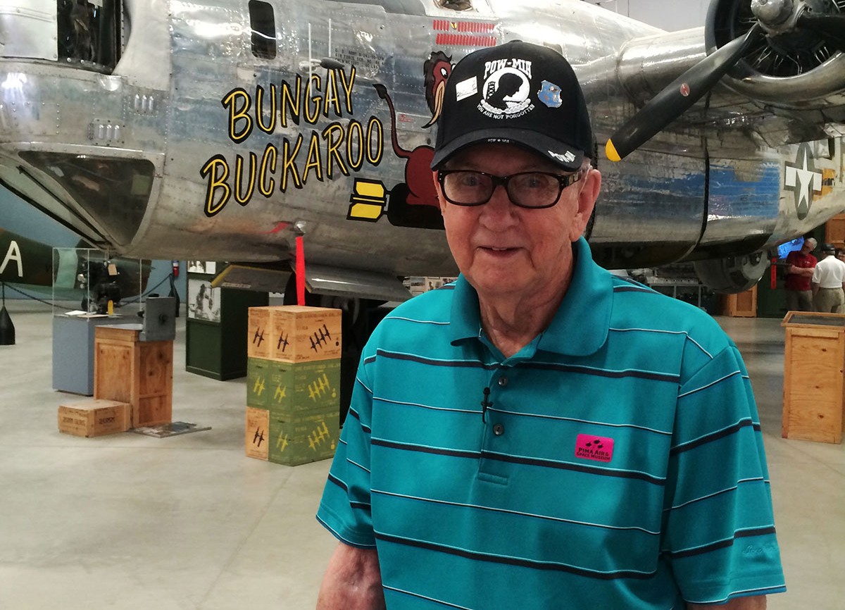 POW Dan Culler visiting the Pima Air and Space Museum in Tucson, AZ.
