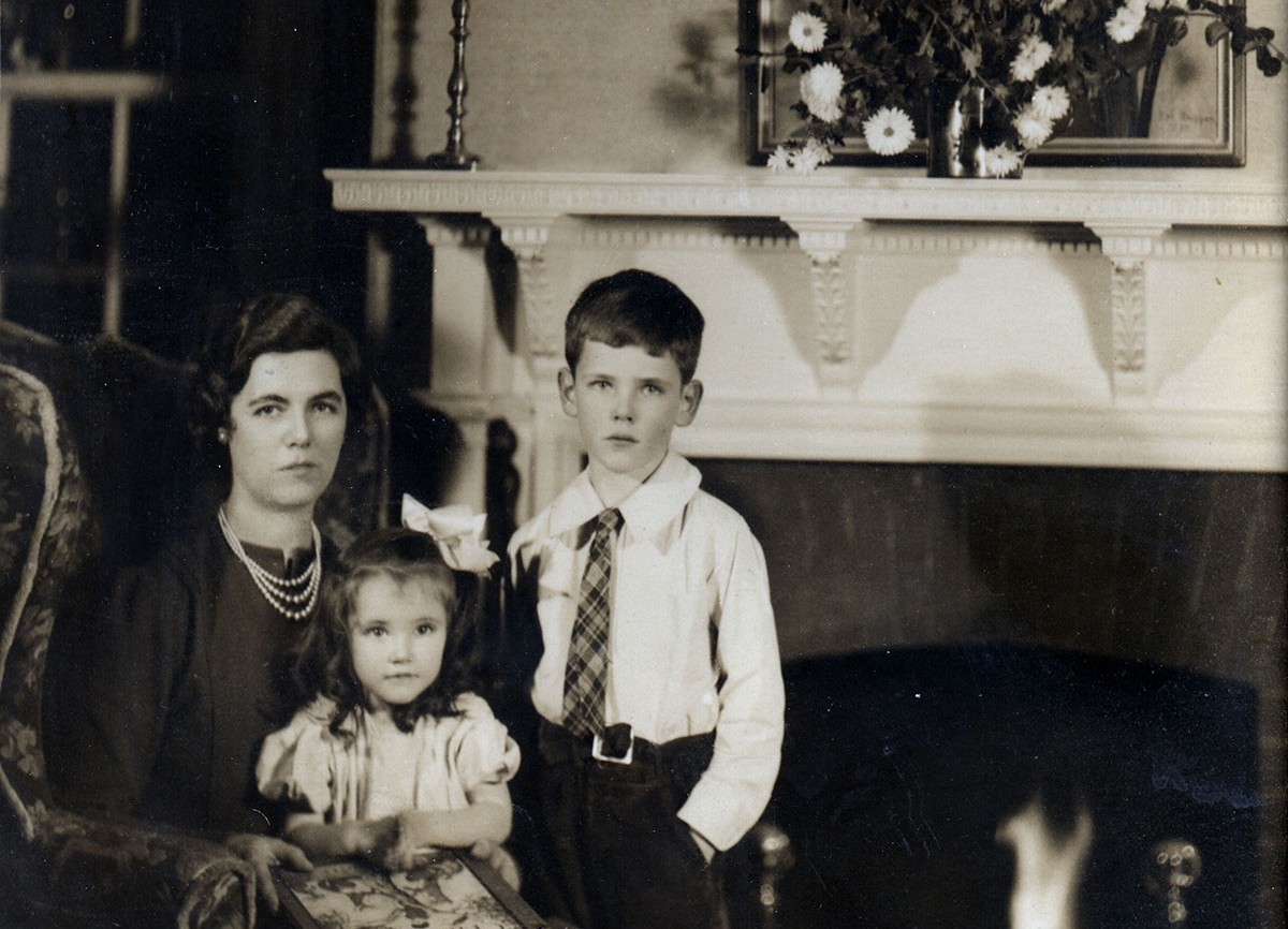 Martha Sharp with her two children. Photo courtesy of Sharp Family Archives.